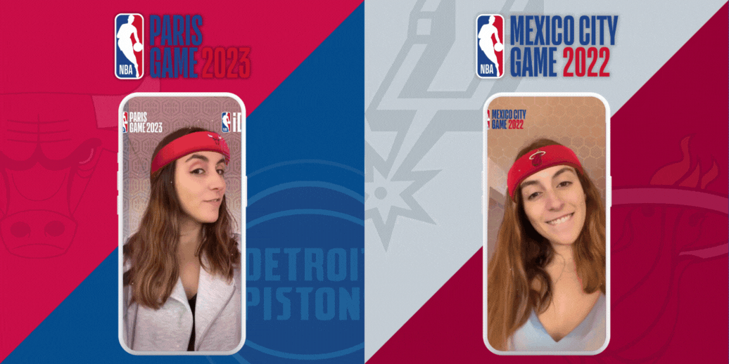 NBA Draft Day AR experience for snapchat