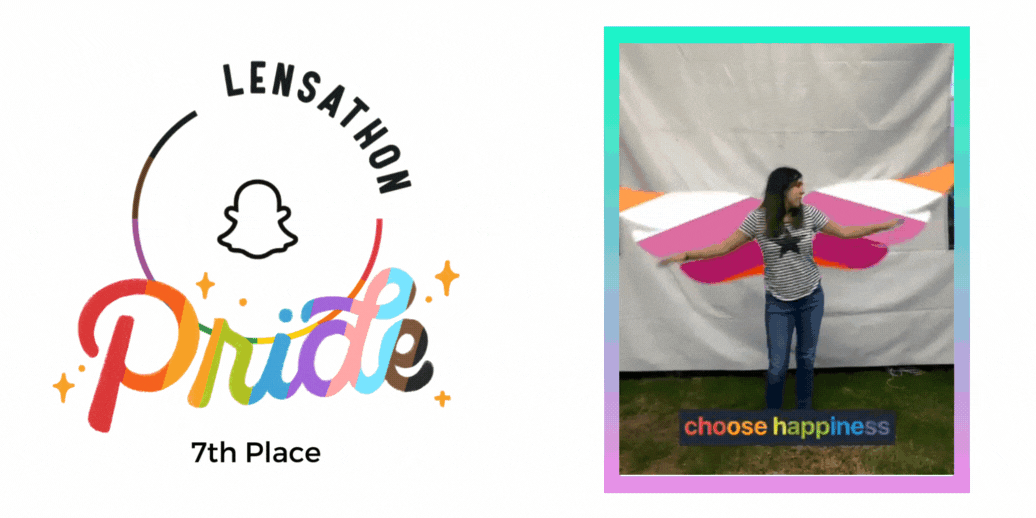Award from Snapchats Mexico Pride Lensathone AR experiences